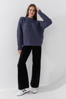 Джемпер однотонный женский LAWA WBC02414 XS/S Графитовый  Фото №0