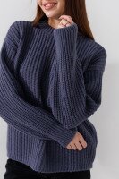 Джемпер однотонный женский LAWA WBC02414 XS/S Графитовый  Фото №1
