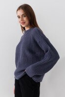 Джемпер однотонный женский LAWA WBC02414 XS/S Графитовый  Фото №2