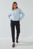 Джемпер однотонный женский Park karon 6022 One Size Голубой (2000990782076W)  Фото №0