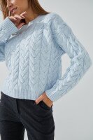 Джемпер однотонный женский Park karon 6022 One Size Голубой (2000990782076W)  Фото №1