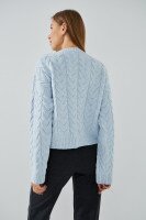 Джемпер однотонный женский Park karon 6022 One Size Голубой (2000990782076W)  Фото №3