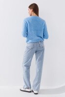 Джемпер однотонный женский Park karon 8028 One Size Голубой (2000989850687W)  Фото №3