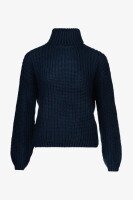 Джемпер однотонний жіночий 5015 One Size Темно-синій  Фото №5