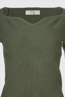 Джемпер однотонний жіночий 98828 S Хакі (2000990335821D)  Фото №7
