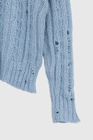 Джемпер однотонний жіночий Femme 1002 One Size Блакитний (2000989870654D)  Фото №6