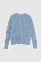 Джемпер однотонний жіночий Femme 1002 One Size Блакитний (2000989870654D)  Фото №9