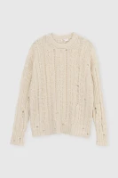 Джемпер однотонний жіночий Femme 1002 One Size Молочний (2000989870630D)  Фото №5