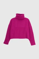 Джемпер однотонний жіночий Femme 1013 One Size Малиновий (2000989871088W)  Фото №9