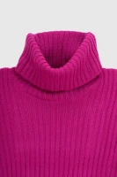 Джемпер однотонний жіночий Femme 1013 One Size Малиновий (2000989871088W)  Фото №8