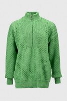 Джемпер однотонний жіночий Femme 1017 M Зелений (2000989871309D)  Фото №4