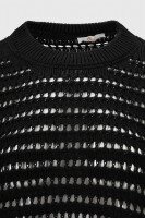 Джемпер однотонний жіночий Femme 2024 One Size Чорний (2000990221469D)  Фото №5