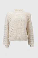 Джемпер однотонний жіночий Femme 2024 One Size Молочний (2000990221452D)  Фото №5