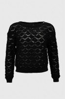 Джемпер однотонный женский Femme 2025 One Size Черный (2000990221513D)  Фото №6
