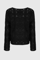 Джемпер однотонный женский On me 2302 One Size Черный (2000990337665D)  Фото №8