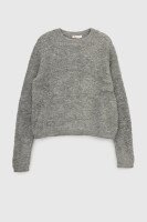 Джемпер однотонний жіночий Park karon 8028 One Size Сірий (2000989850670W)  Фото №5