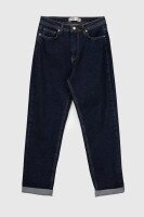 Джинсы Mom Fit женские Karol D-188 36 Темно-синий (2000990312082D)  Фото №8