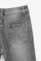Джинси однотонні Mom Fit жіночі 6453 25 Сірий  Фото №8