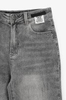 Джинси однотонні Mom Fit жіночі 6453 25 Сірий  Фото №6