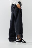 Джинси Baggy жіночі Zeo Basic 4542 34 Темно-сірий (2000990723604D)  Фото №0