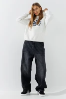 Джинсы Baggy женские Zeo Basic 4542 34 Темно-серый (2000990723604D)  Фото №1