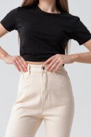 Джинсы Mom Fit женские 801 XL Молочный (2000990501936S)  Фото №1