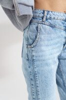 Купить Джинсы Mom Fit женские Karol 23543 38 Голубой (2000990360625D) Артикул: 2000990360625 Миниатюра фотографии № 2