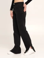 Джинси Regular fit жіночі LAWA WBC02366 38 Чорний  Фото №0