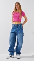 Джинси Baggy жіночі On me 4609 34 Синій  Фото №1