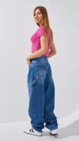 Джинси Baggy жіночі On me 4609 34 Синій  Фото №3