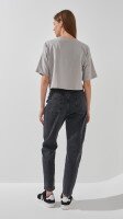 Купить Джинсы Mom Fit женские 130125 34 Черный Артикул: 2000990945655 Миниатюра фотографии № 3