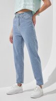 Джинсы Mom Fit женские 801 S Голубой  Фото №0