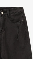 Джинсы однотонные Mom Fit женские 1907 L Серый  Фото №0