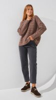 Купити Джинси однотонні Mom Fit жіночі 1907 M Сірий Артикул: 2000999193088 Фото мініатюра № 1