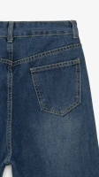 Купить Джинсы однотонные Mom Fit женские 1908 M Синий Артикул: 2000999193217 Миниатюра фотографии № 10
