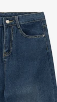 Купить Джинсы однотонные Mom Fit женские 1908 M Синий Артикул: 2000999193217 Миниатюра фотографии № 8