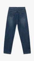 Купити Джинси однотонні Mom Fit жіночі 1908 S Синій Артикул: 2000999193200 Фото мініатюра № 11