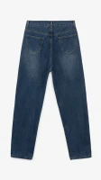 Купить Джинсы однотонные Mom Fit женские 1908 M Синий Артикул: 2000999193217 Миниатюра фотографии № 11