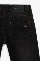 Джинсы Slim Fit мужские W008- 6 29 Темно-серый  Фото №2