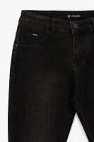 Джинсы Slim Fit мужские W008- 6 29 Темно-серый  Фото №3