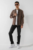 Джинси Slim Fit чоловічі W008-6 29 Темно-сірий  Фото №0