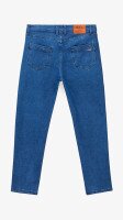 Купити Джинси Slim Fit однотонні чоловічі 903 29 Синій Артикул: 2000999453472 Фото мініатюра № 11