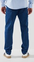 Купити Джинси Slim Fit однотонні чоловічі 903 29 Синій Артикул: 2000999453472 Фото мініатюра № 4