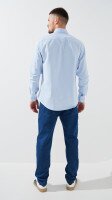 Купити Джинси Slim Fit однотонні чоловічі 903 29 Синій Артикул: 2000999453472 Фото мініатюра № 5