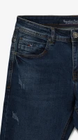 Джинси Slim Fit однотонні чоловічі RB0082DT 27 Темно-синій  Фото №0