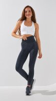 Фитнес лосины однотонные женские GTCK-08 2XL Графитовый  Фото №1