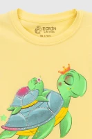 Футболка для дiвчинки Ecrin 4270 86 см Жовтий (2000990408068S)  Фото №7