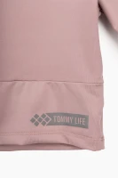 Футболка фитнес однотонная Tommy life 97265 L Пудровый (2000989754794A)  Фото №9