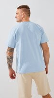 Купить Футболка однотонная мужская GENUA 24-0711 2XL Голубой Артикул: 2000999389863 Миниатюра фотографии № 5