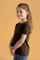 Футболка однотонна дитяча Ecrin 116140 116 см Хакі (2000990180483A)  Фото №1